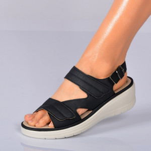 Sandale Cu Platforma Cedra Negre- Need 4 Shoes