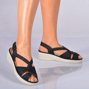 Sandale Cu Platforma Cedra 2 Negre- Need 4 Shoes