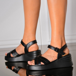 Sandale Cu Platforma Dorota Negre - Need 4 Shoes