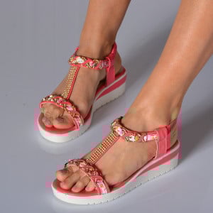 Sandale Cu Platforma Mairis Roz- Need 4 Shoes