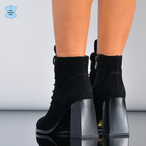 Botine Piele Naturala Medusa 2 Negre- Need 4 Shoes