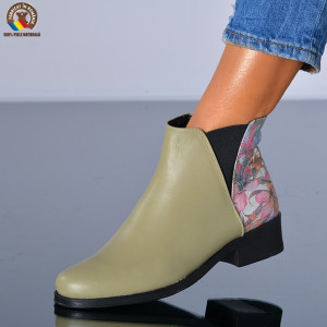 Botine Piele Naturala Mirela Olive- Need 4 Shoes