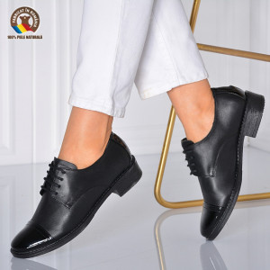 Pantofi Dama Piele Naturala Catrina Negri- Need 4 Shoes