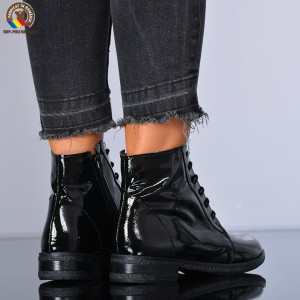 Ghete Dama Piele Naturala Aura 4 Negre - Need 4 Shoes