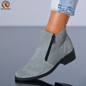 Ghete Dama Piele Naturala Bety 2 Gri- Need 4 Shoes