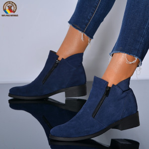 Ghete Dama Piele Naturala Bety 3 Navy- Need 4 Shoes