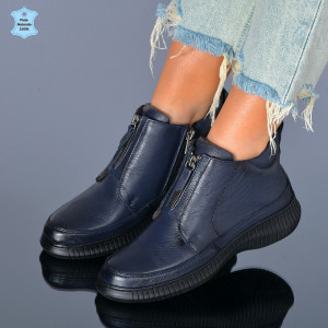 Ghete Dama Piele Naturala Cony Navy - Need 4 Shoes