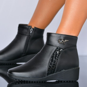 Ghete Dama imblanite Anca Negre - Need 4 Shoes