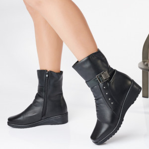 Ghete Dama Imblanite Ara 5 Negre- Need 4 Shoes