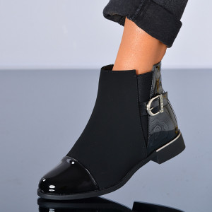 Ghete Dama Imblanite Kunio Negre - Need 4 Shoes