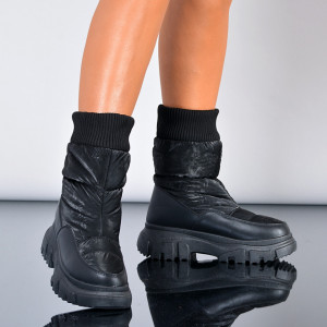 Cizme Dama Imblanite Mavy Negre - Need 4 Shoes