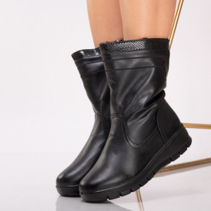 Cizme Dama Imblanite Oana Negre - Need 4 Shoes