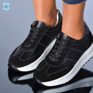 Adidasi Dama Piele Naturala Maurina Negri- Need 4 Shoes