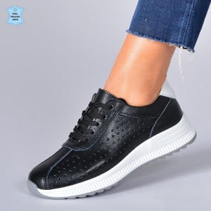 Adidasi Dama Piele Naturala Pamy Negri- Need 4 Shoes