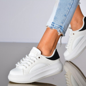Adidasi Dama Jordy Alb/Negru- Need 4 Shoes