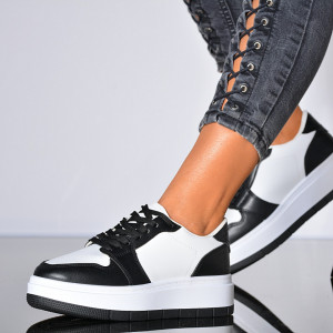 Adidasi Dama Sophy Alb/Negru- Need 4 Shoes