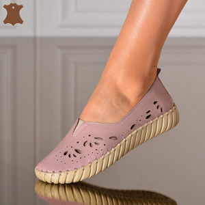 Pantofi Dama Piele Naturala Dalina Lila- Need 4 Shoes