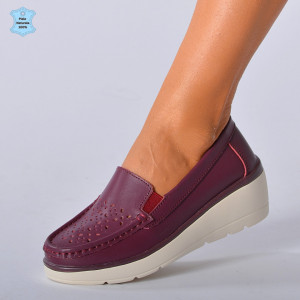 Pantofi Dama Piele Naturala Iuliana Bordo- Need 4 Shoes