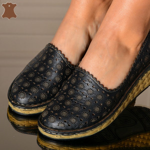 Pantofi Dama Piele Naturala Rain Bej- Need 4 Shoes