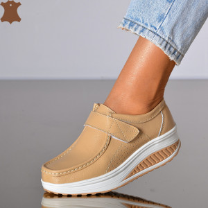Pantofi Dama Piele Naturala Zena 6 Camel- Need 4 Shoes