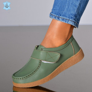 Pantofi Dama Piele Naturala Zora 4 Verzi- Need 4 Shoes