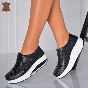 Pantofi Dama Piele Naturala Zena Negri- Need 4 Shoes 