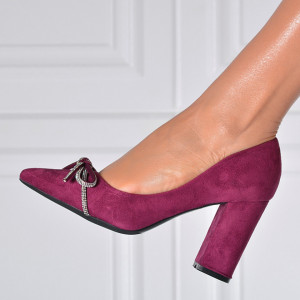 Pantofi Cu Toc Dama Carlina  Mov- Need 4 Shoes