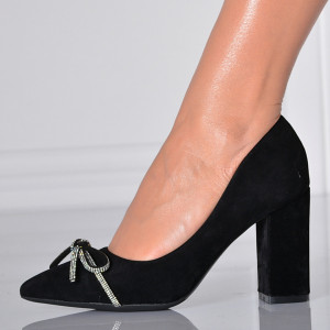 Pantofi Cu Toc Dama Carlina  Negri- Need 4 Shoes