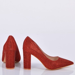 Pantofi Cu Toc Dama Catinca Bordo