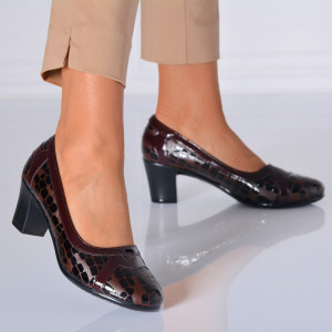Pantofi Cu Toc Dama Domnica 3 Bordo- Need 4 Shoes