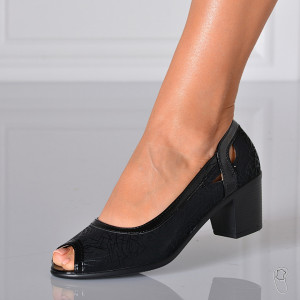 Pantofi Cu Toc Dama Domnica 4 Negri- Need 4 Shoes