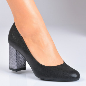 Pantofi Cu Toc Dama Etell 2 Negri- Need 4 Shoes