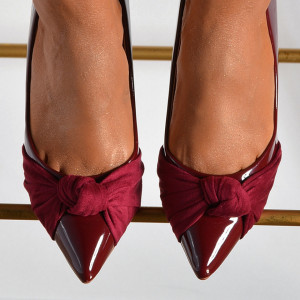 Pantofi Cu Toc Dama Freya Bordo- Need 4 Shoes