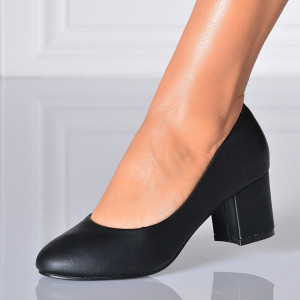 Pantofi Cu Toc Dama Herta Negri- Need 4 Shoes