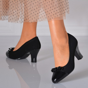 Pantofi Cu Toc Dama Malta 2 Negri- Need 4 Shoes