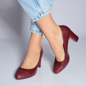Pantofi Cu Toc Dama Maura Bordo- Need 4 Shoes