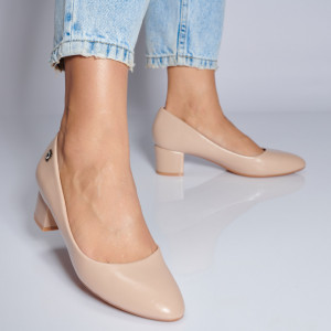 Pantofi Cu Toc Dama Melina Bej- Need 4 Shoes