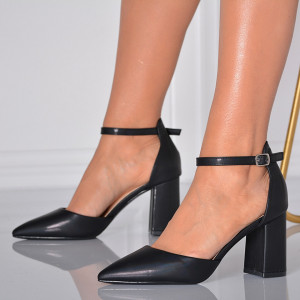 Pantofi Cu Toc Dama Melody Negri - Need 4 Shoes