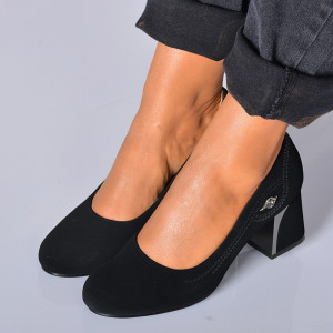 Pantofi Cu Toc Dama Mona Negri- Need 4 Shoes