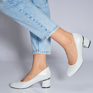 Pantofi Cu Toc Dama Nora Argintii- Need 4 Shoes