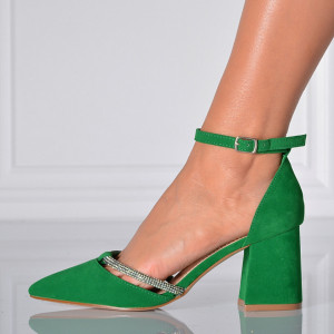 Pantofi Cu Toc Dama Rona Verzi- Need 4 Shoes