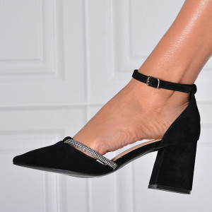 Pantofi Cu Toc Dama Rona Negri - Need 4 Shoes