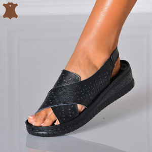 Sandale Dama Piele Naturala Carmina  Negre- Need 4 Shoes