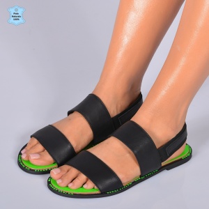 Sandale Dama Piele Naturala Martina Negre- Need 4 Shoes