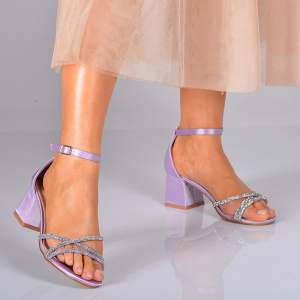 Sandale Dama Cu Toc Alesya Mov- Need 4 Shoes