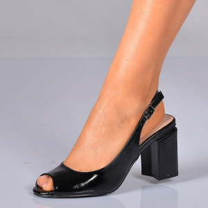Sandale Dama Cu Toc Bella Negre- Need 4 Shoes