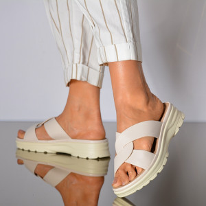 Papuci dama Anika Bej- Need 4 Shoes