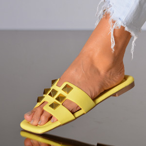 Papuci dama Katriel Galbeni- Need 4 Shoes