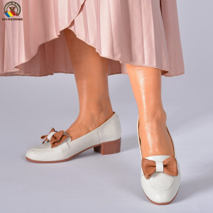 Pantofi Cu Toc Piele Naturala Dina Lila-Need 4 Shoes