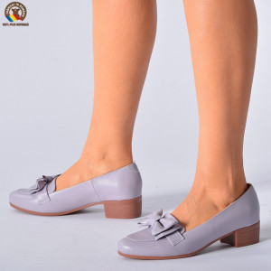 Pantofi Cu Toc Piele Naturala Dina Lila-Need 4 Shoes
